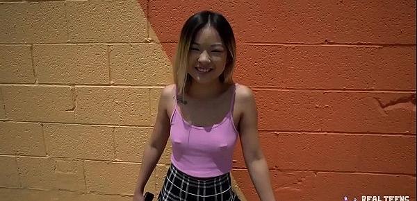  Real Teens - Hot Asian Teen Lulu Chu Fucked During Porn Casting